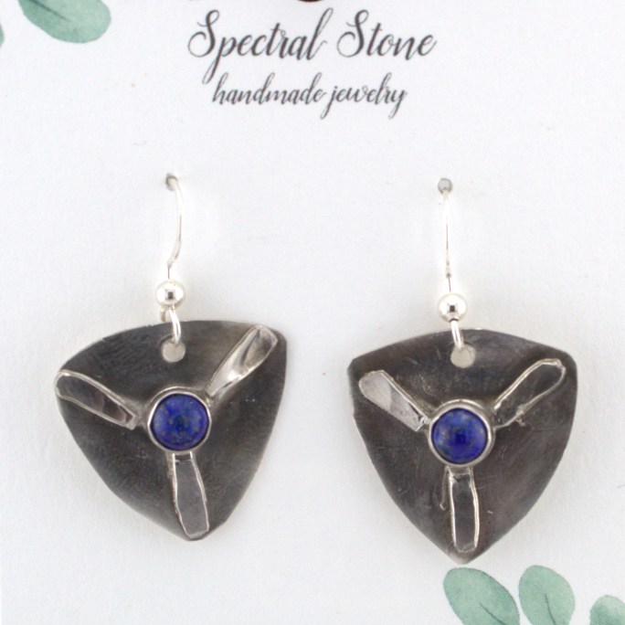 Lapis Lazuli earrings sterling silver