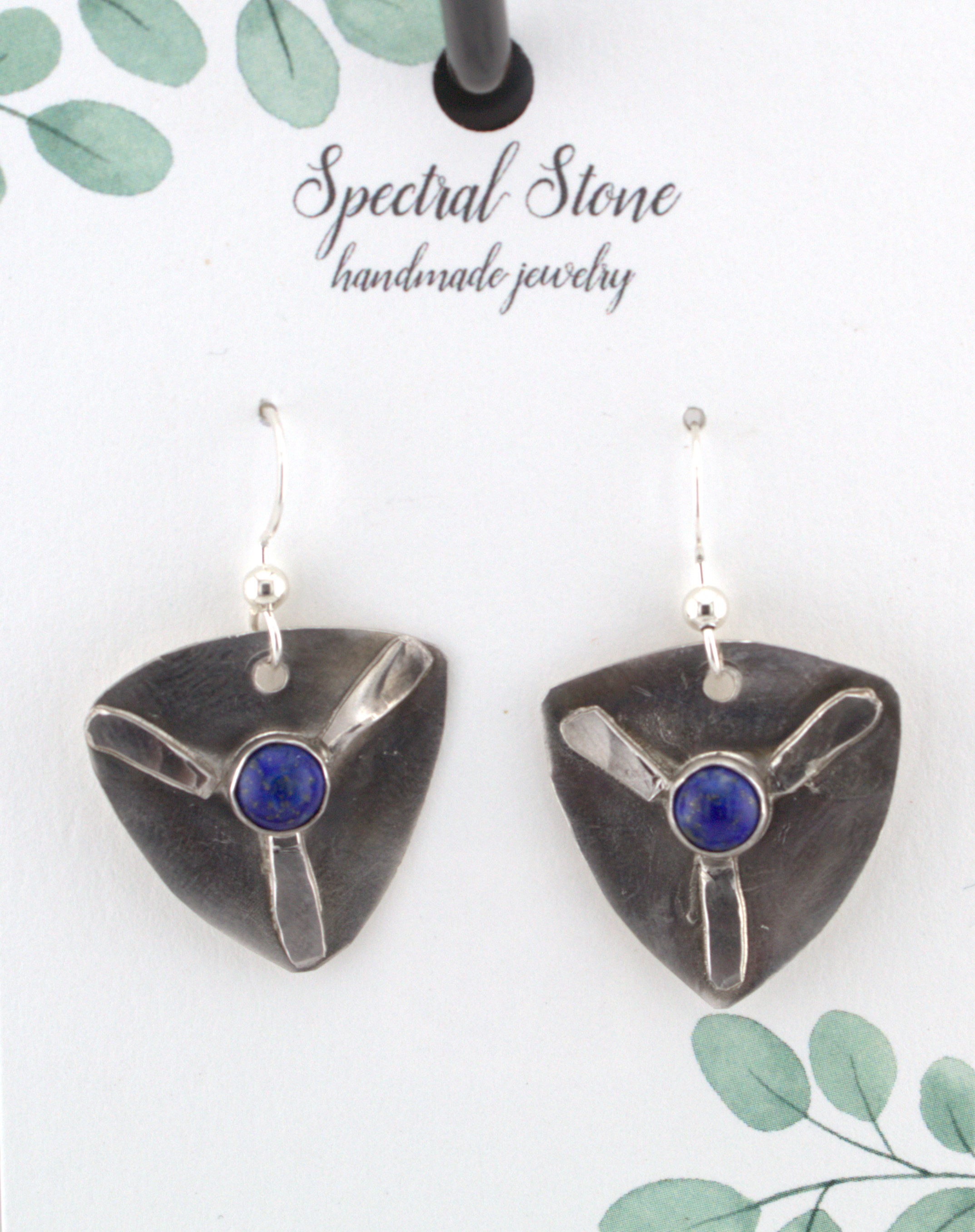 Lapis Lazuli earrings sterling silver