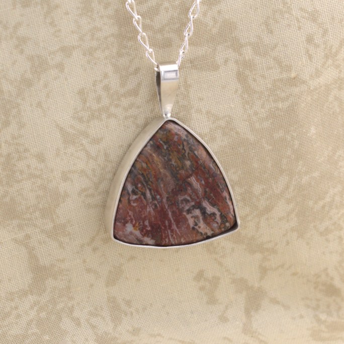 leopard skin rhyolite pendant