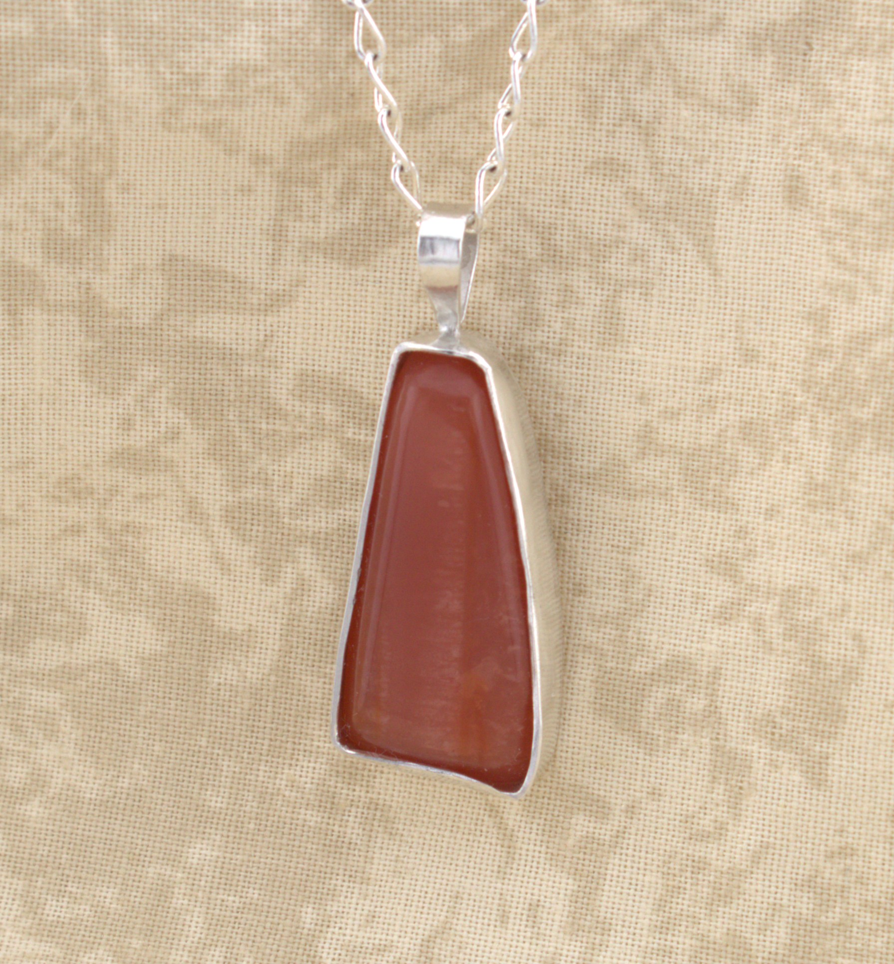 carnelian pendant sterling silver
