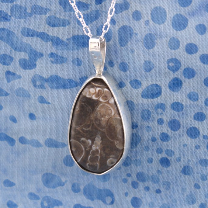 turritella pendant sterling silver