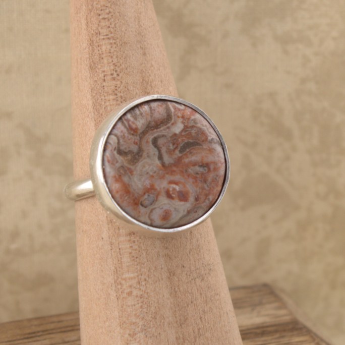 monkey face jasper ring sterling silver