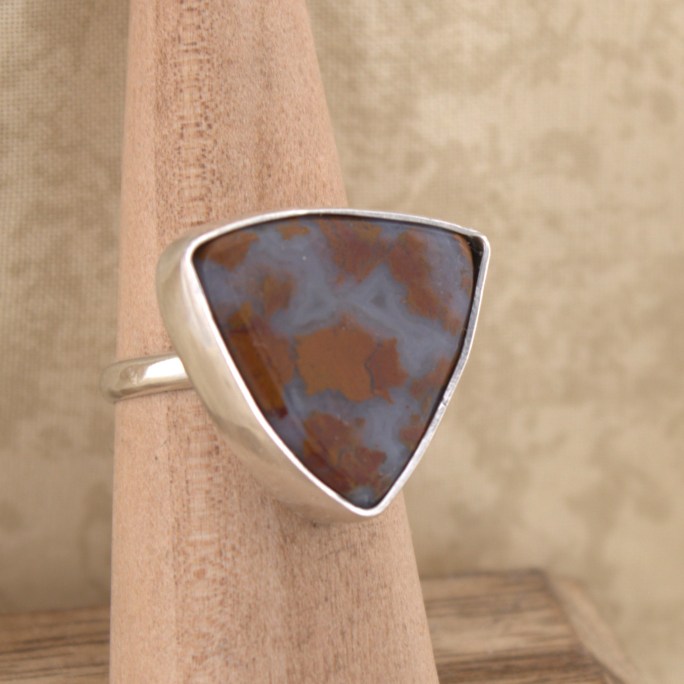 stone mountain brecciated jasper ring sterling silver