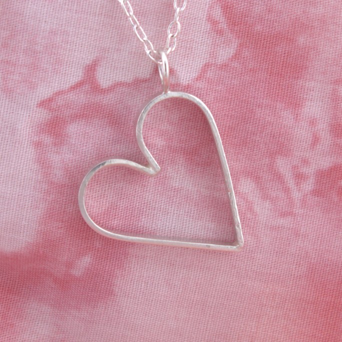 sterling silver heart pendant