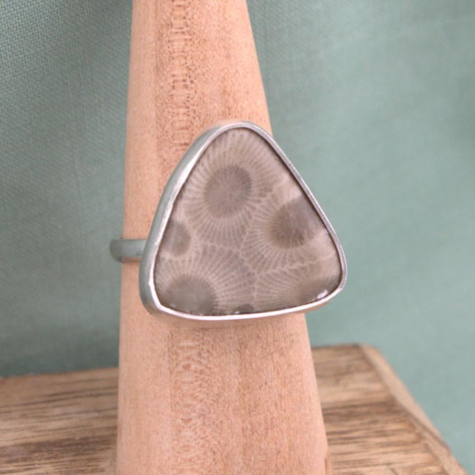 Petoskey Ring in Sterling Silver