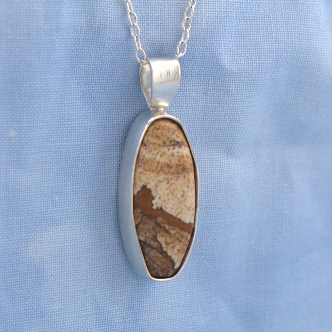 Picture Jasper in Sterling Silver