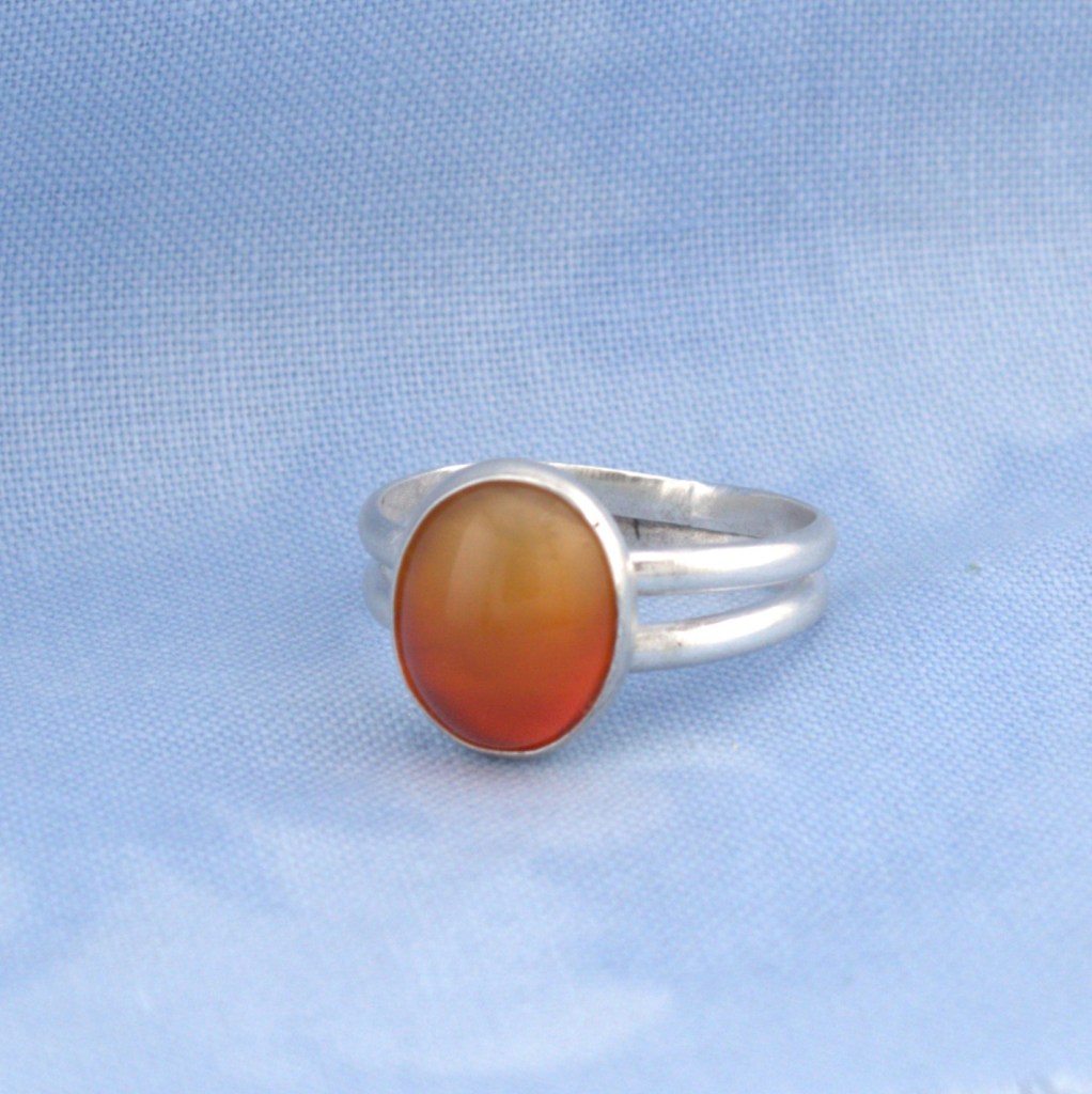 Carnelian ring sterling silver
