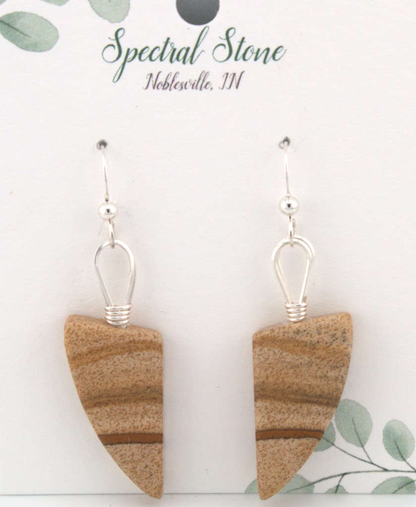 African Queen Picture Jasper earrings