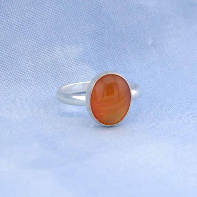 Carnelian ring sterling silver