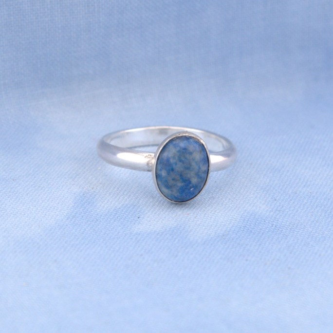lapis lazuli ring in sterling silver