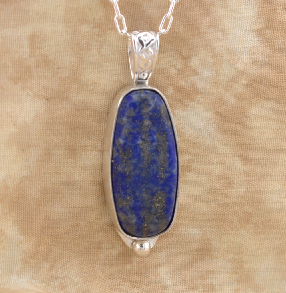 Lapis Lazuli pendant in Sterling Silver