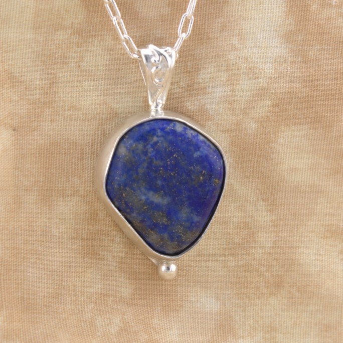 Lapis Lazuli pendant in Sterling Silver