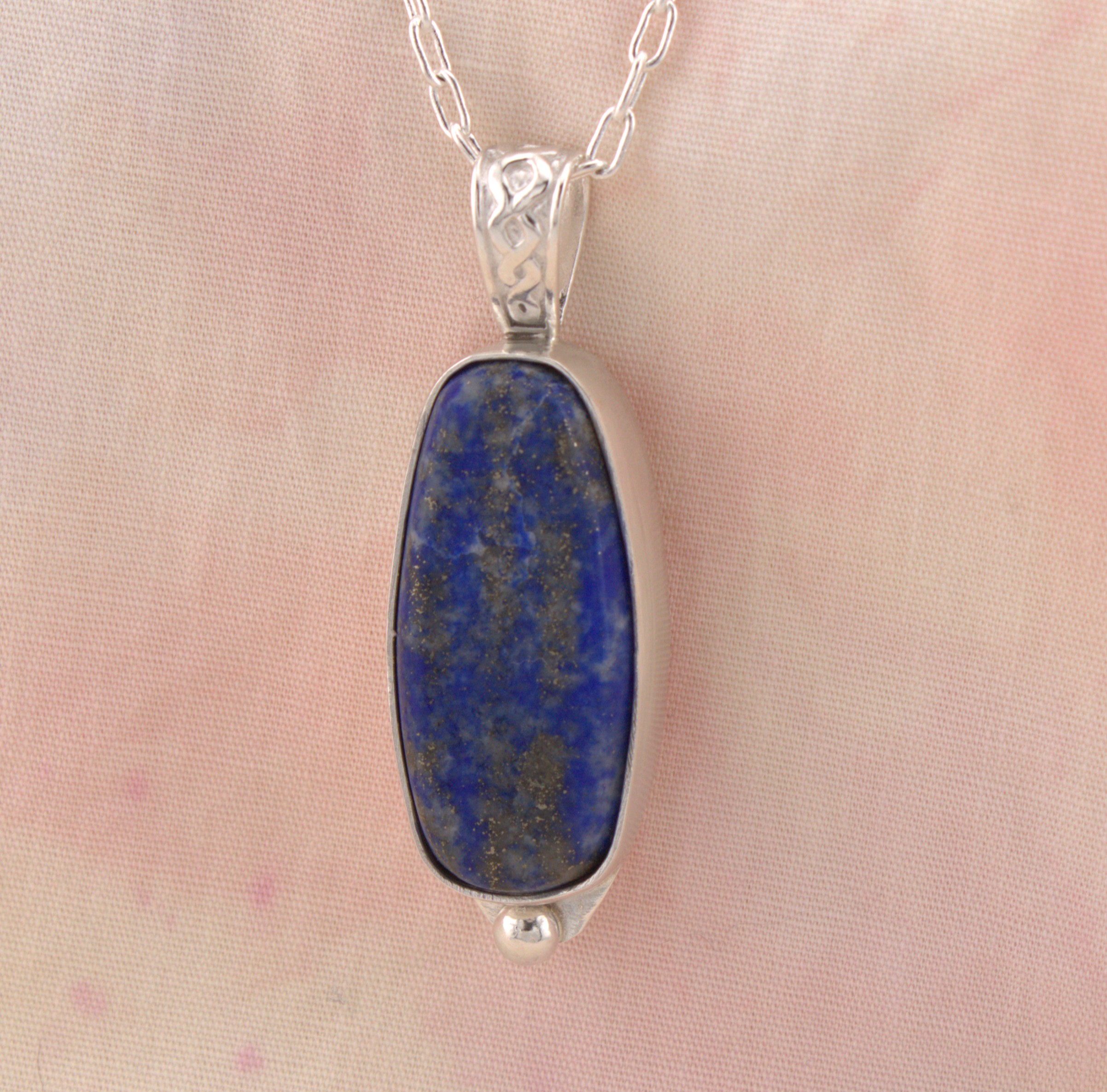 Lapis Lazuli pendant in Sterling Silver