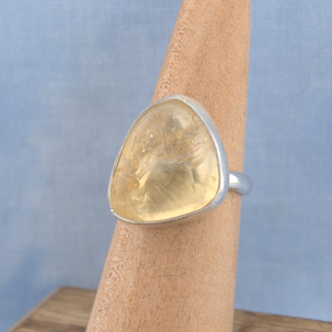 citrine ring in sterling silver