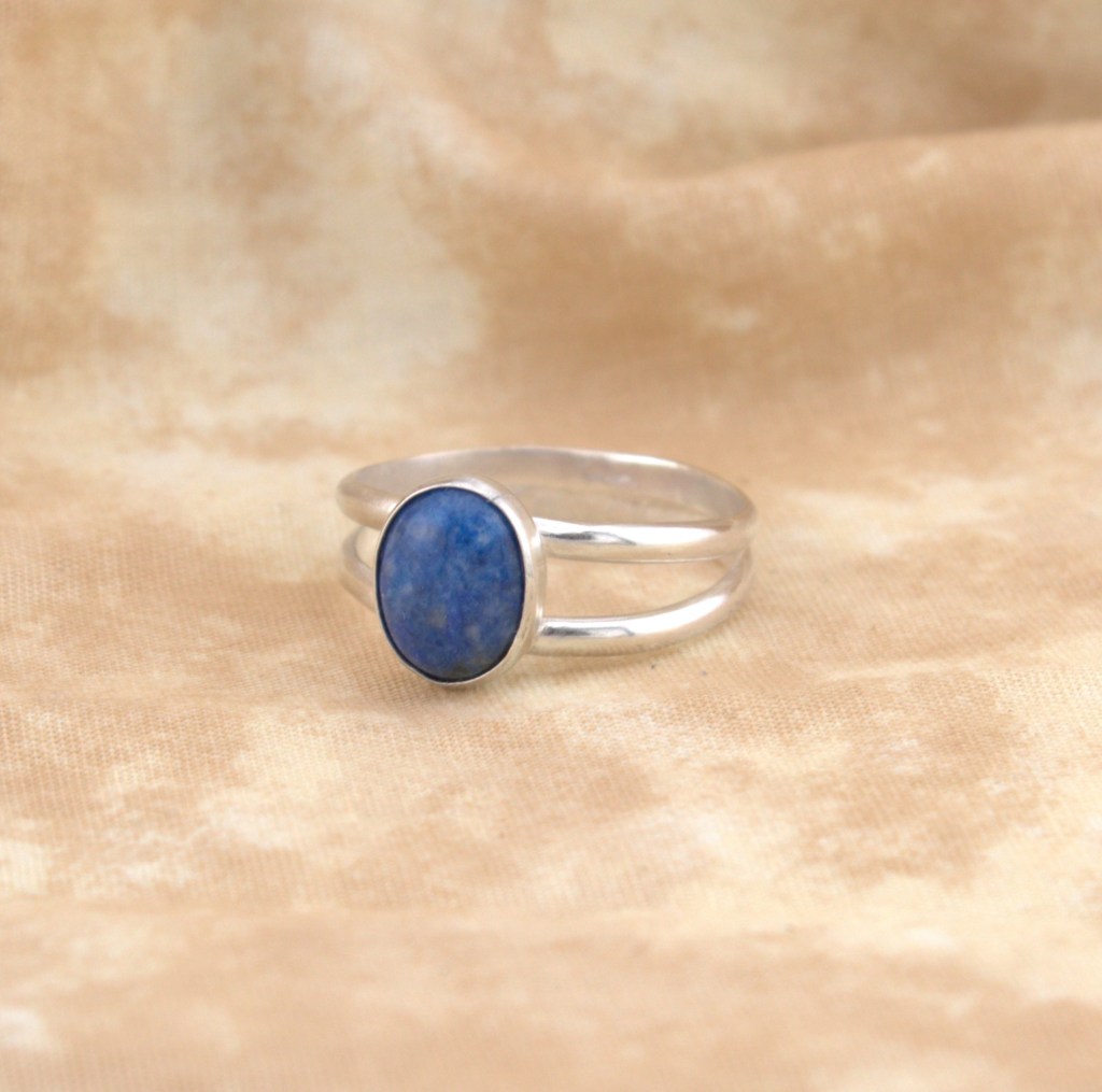 lapis lazuli ring in sterling silver