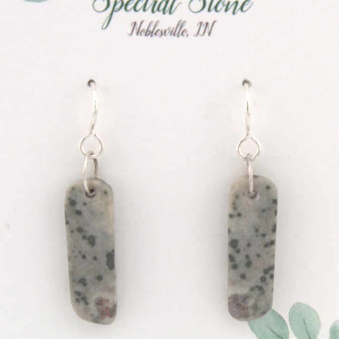 rocky butte picture jasper earrings in sterling silver