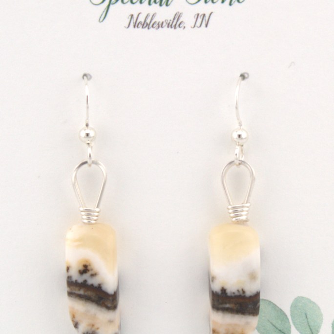 silver lace onyx earrings in sterling silver