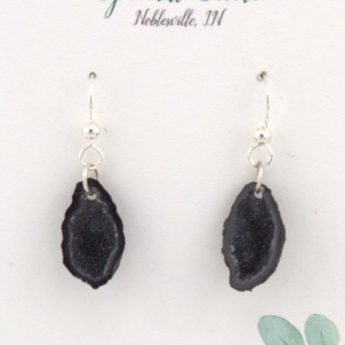 tabasco geode earrings