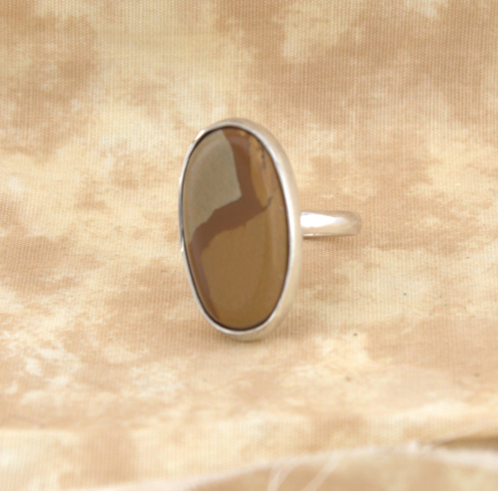 scenic jasper ring sterling silver