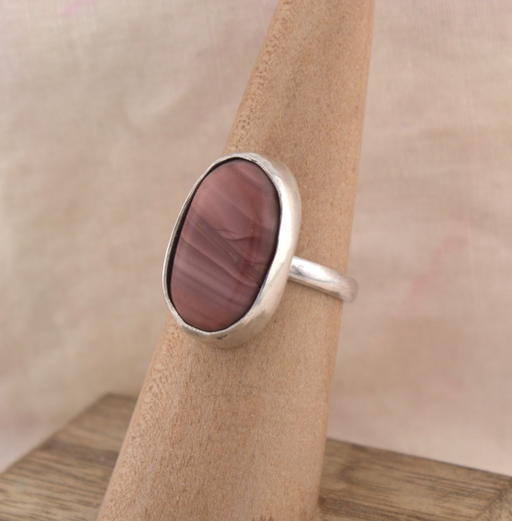 Pink Imperial Jasper ring
