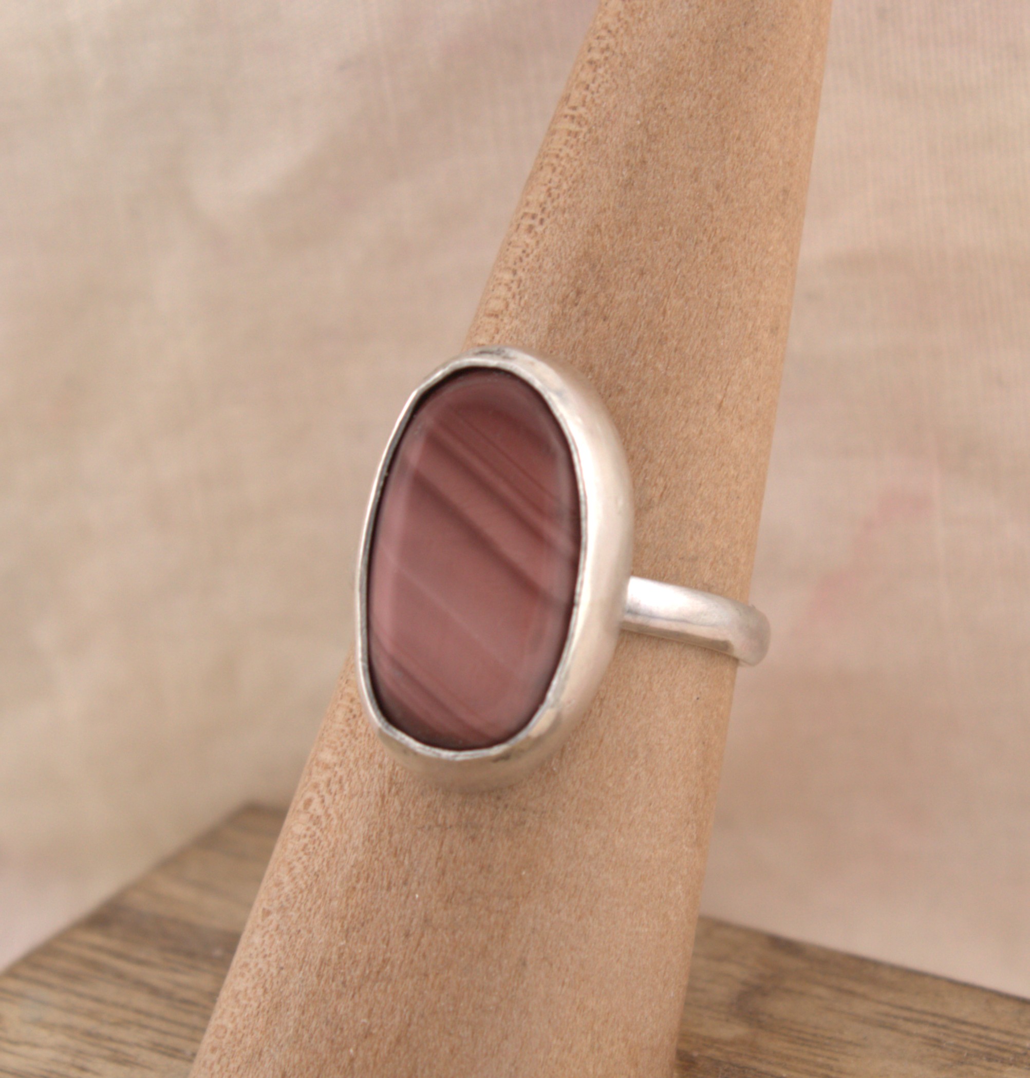 Pink Imperial Jasper ring