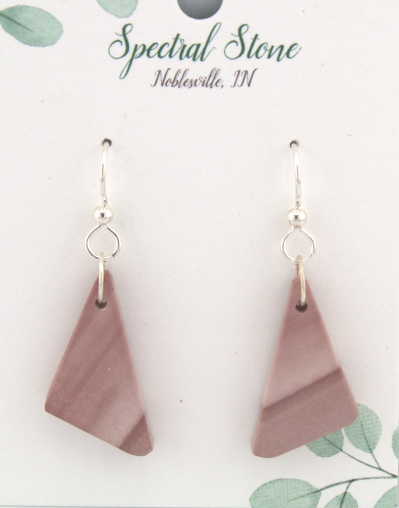 Pink Imperial Jasper earrings