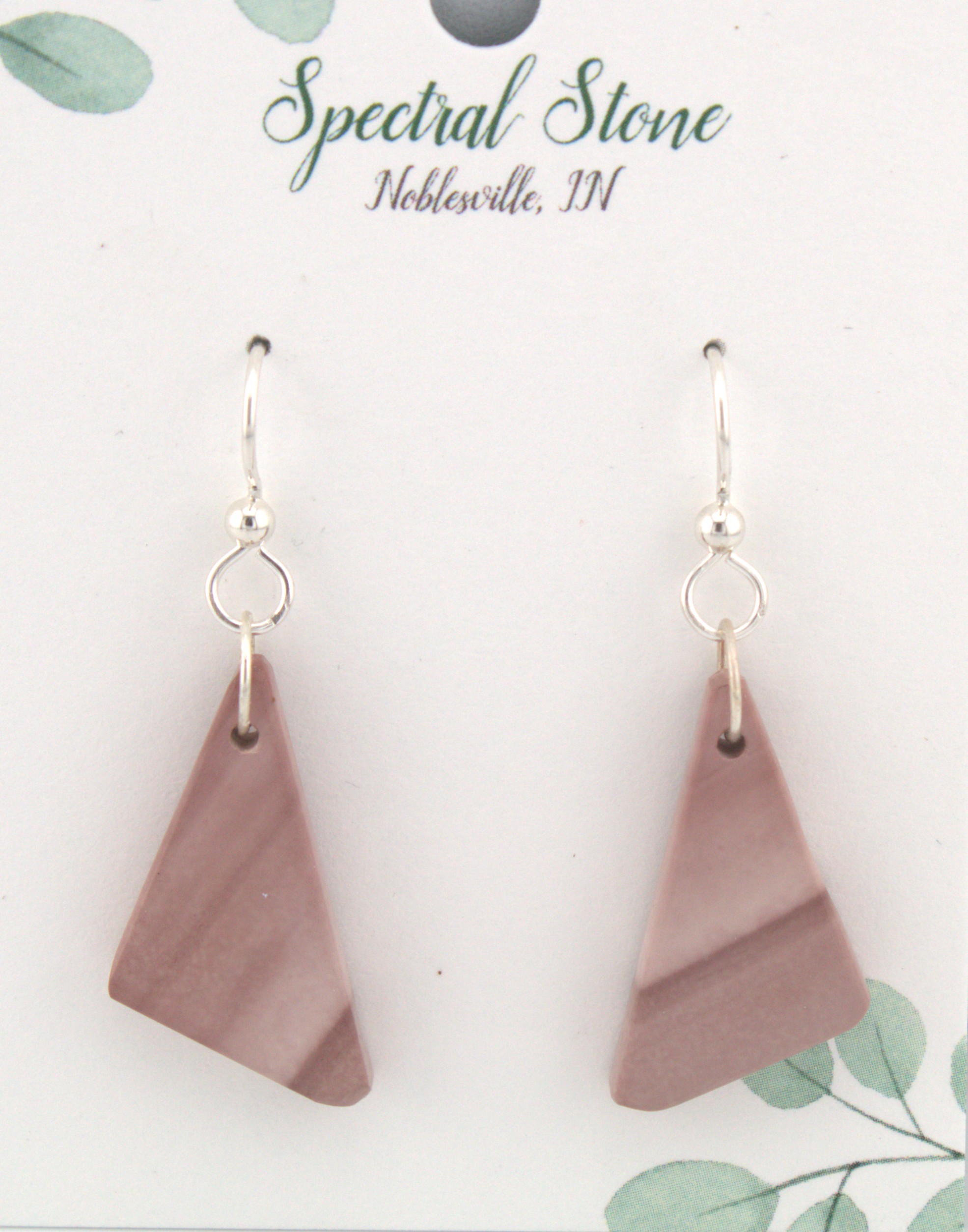 Pink Imperial Jasper earrings