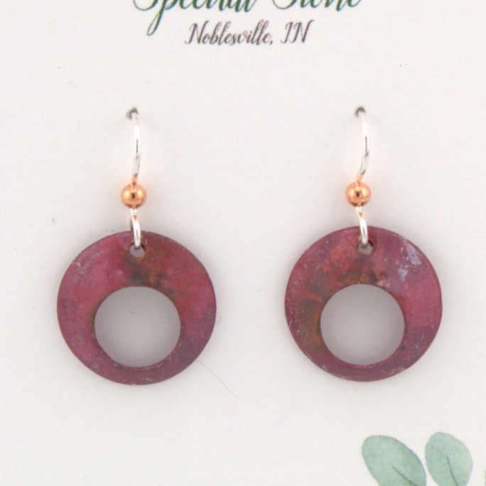 Red Copper Earrings