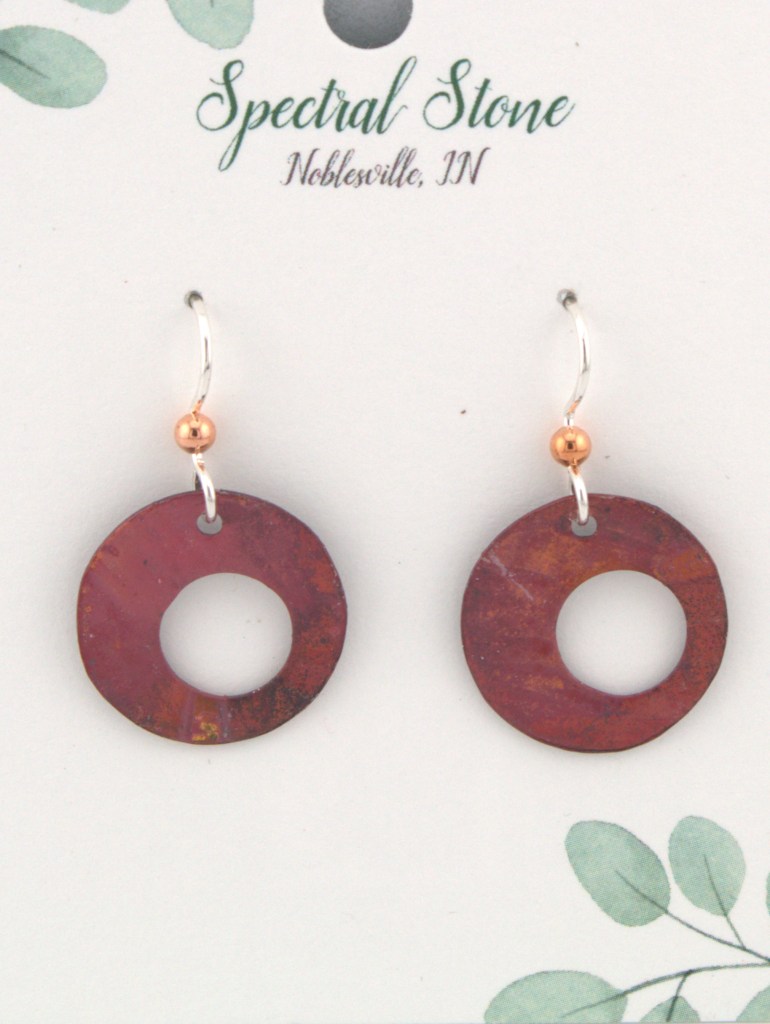 Red Copper Earrings