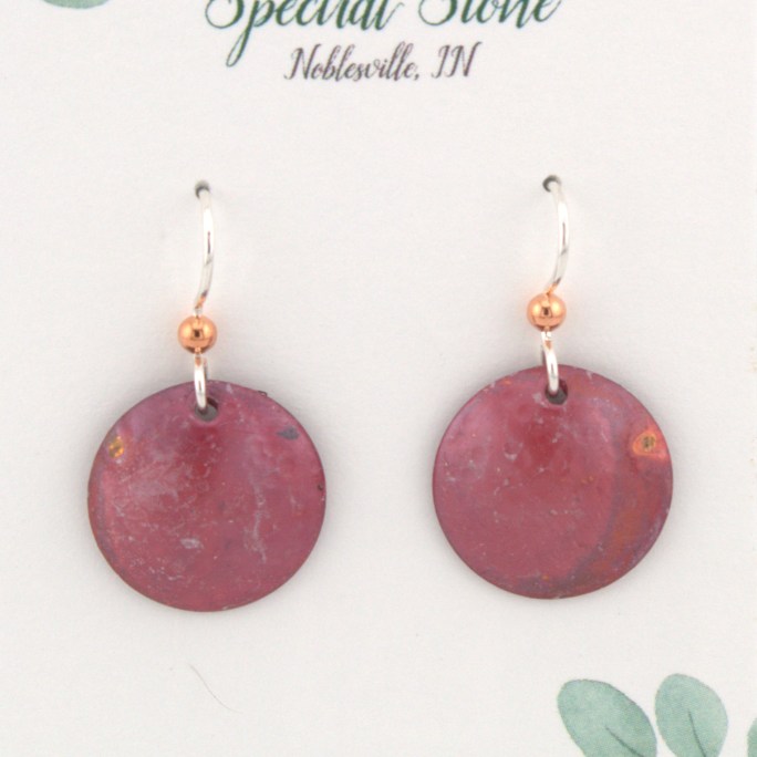 Red Copper Earrings