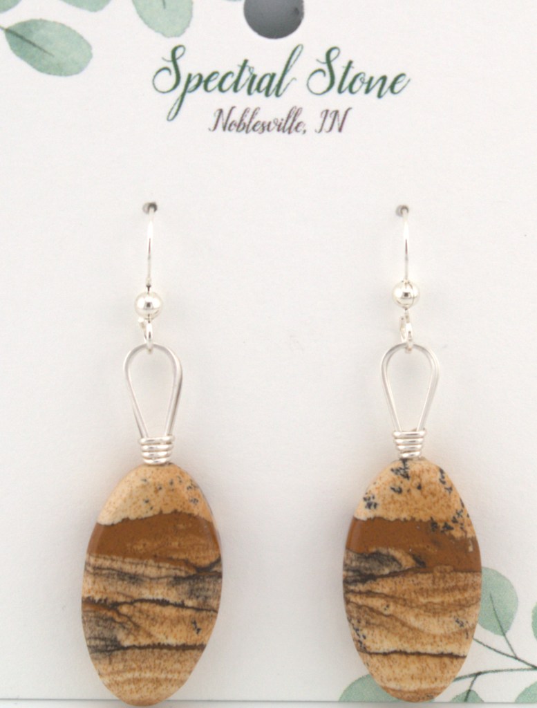 Picture Jasper Earrings