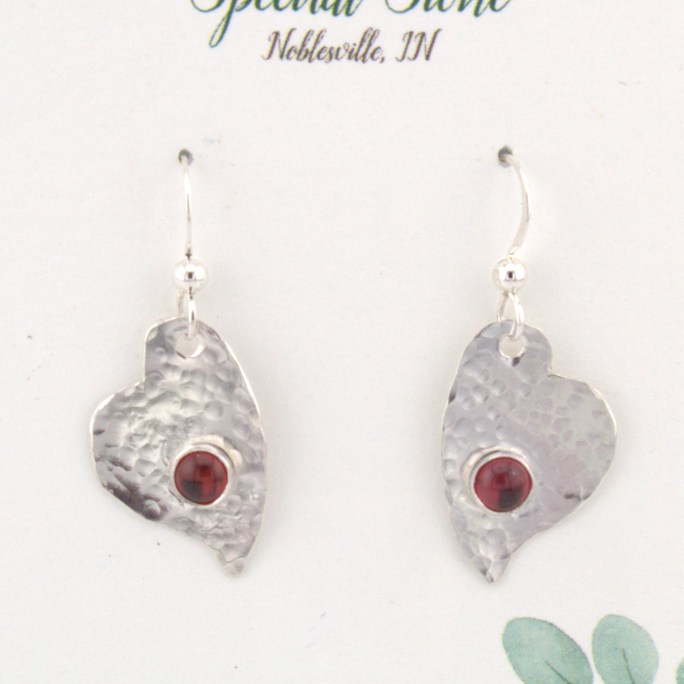 Sterling Silver Garnet earrings