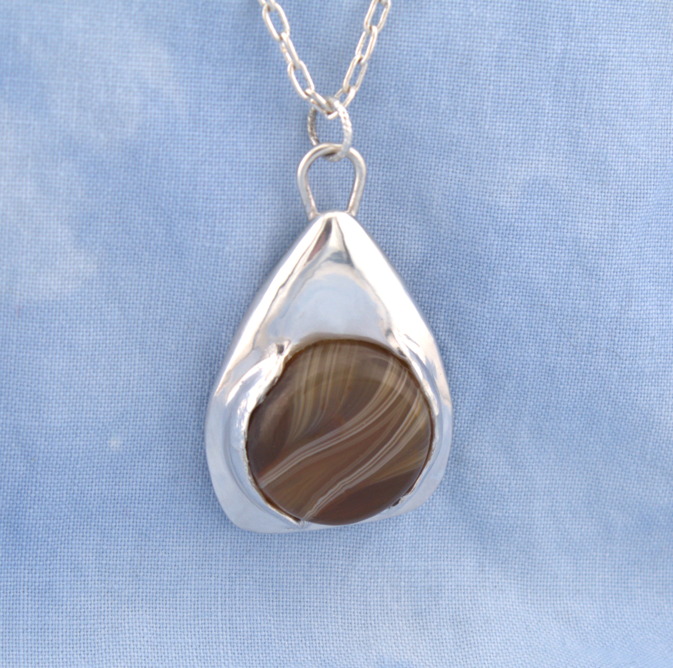Black River Agate pendant