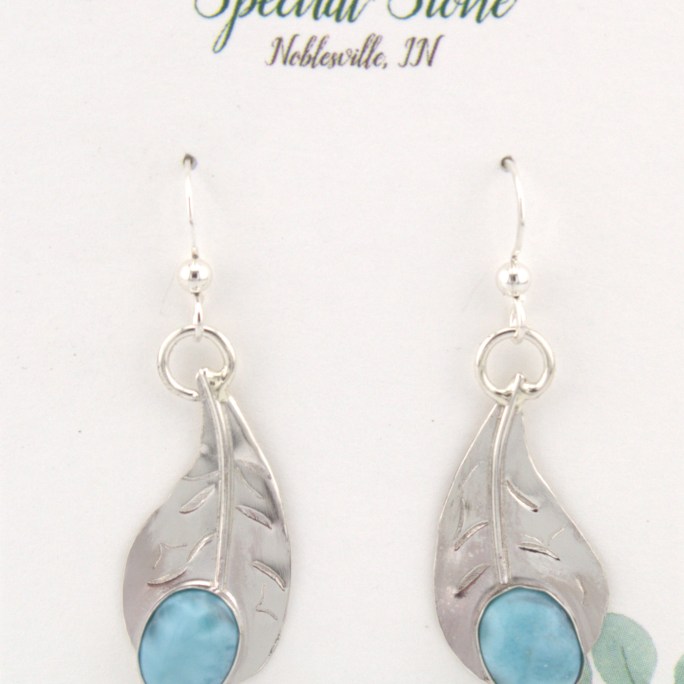 Larimar earrings