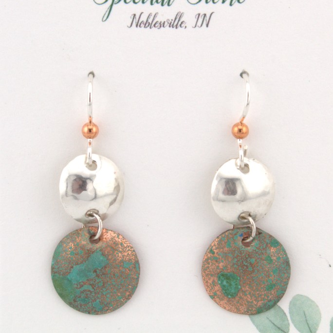 Sterling Silver/Copper earrings