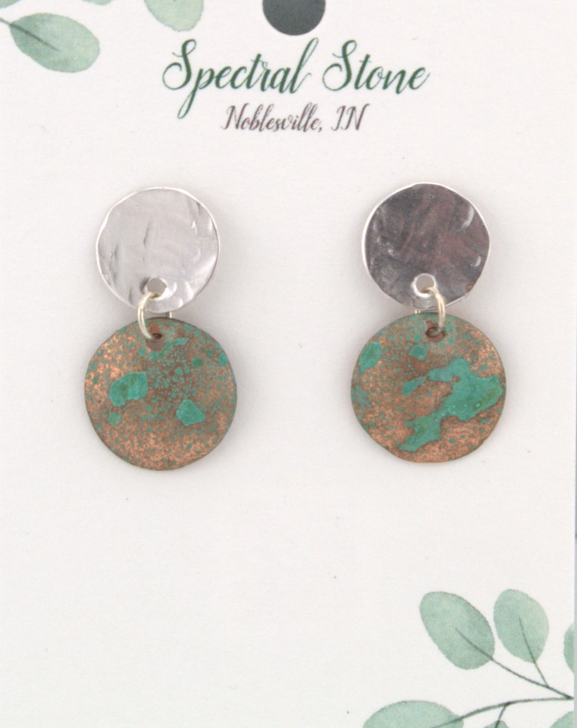Sterling Silver/Copper Earrings